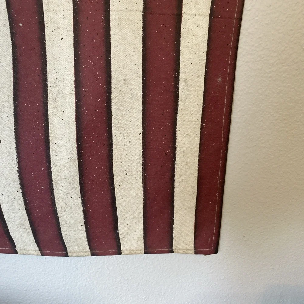 Vintage American flag Stars and Stripes America USA Decor Canvas Fabric